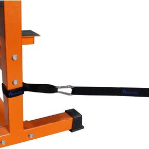 Anchor Strap Kit for Battle Rope Training, Great Addition to Circuit Training, Features Commercial Grade Nylon and Ultra Heavy Duty Carabiner, Easy to Use, Extreme Durability (Navy)