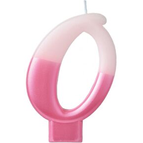 Vibrant Pink Numeral Candle #2-3.75" - Premium Wax & Metallic Design - Perfect for Birthdays, Anniversaries & Themed Parties (1 Pc.)