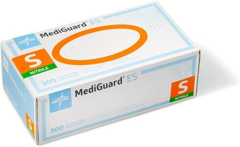Medline MediGuard ES Powder-Free Nitrile Exam Gloves, Size Small, Box of 300 in Saudi Arabia
