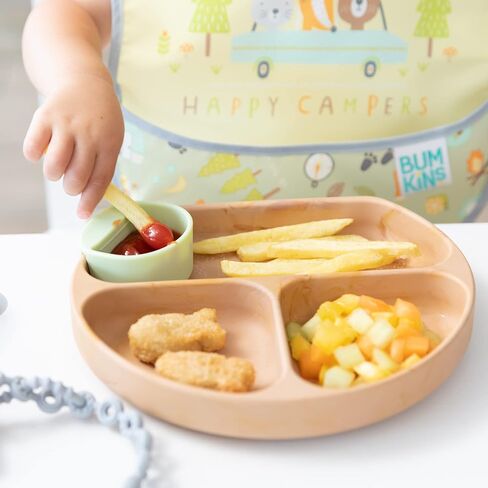 غطاسات صغيرة من السيليكون للأطفال من بامكينز، تُعلق على الأوعية والأطباق والأطباق، وكوب الصلصة، ويحمل التوابل، والغمس، والهريس، والطبقة العلوية، وفطام الطفل، ومستلزمات التغذية الأساسية، للأطفال بعمر 6 أشهر فما فوق، أزرق in Saudi Arabia