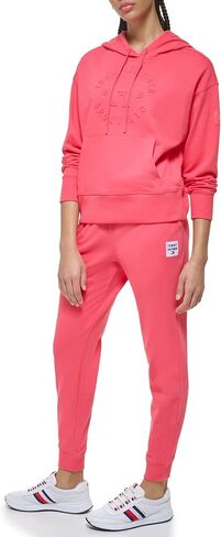 Tommy Hilfiger Women's Relaxed Fit Embossed Graphic Hoodie in Saudi Arabia