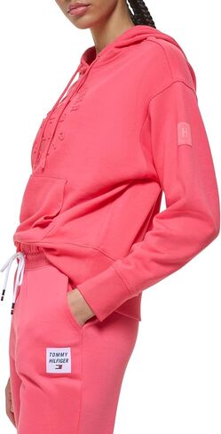 Tommy Hilfiger Women's Relaxed Fit Embossed Graphic Hoodie in Saudi Arabia