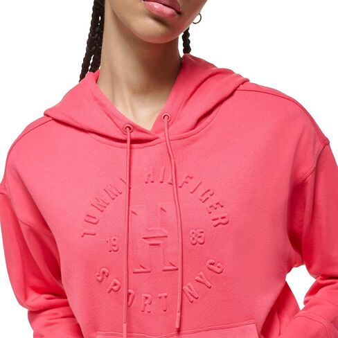 Tommy Hilfiger Women's Relaxed Fit Embossed Graphic Hoodie in Saudi Arabia