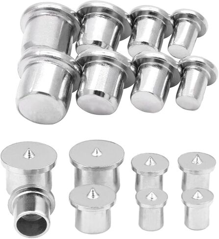 16pcs Dowel Pins Center Point Set Solid & Hollw 1/4", 5/16", 3/8" 1/2"(6/8/10/12mm) Woodworking Dowel Tenon Center Set for Woodworking Tool Woodworking Center Positioning XSFDUI in Saudi Arabia