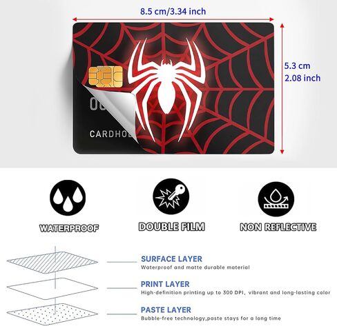 Kawaii Credit Debit Card Decor Stickers Skin (8 Pcs) Anime Sticker for Transportation Key Card Credit Card Covering and Personalizing Bank Card in Saudi Arabia