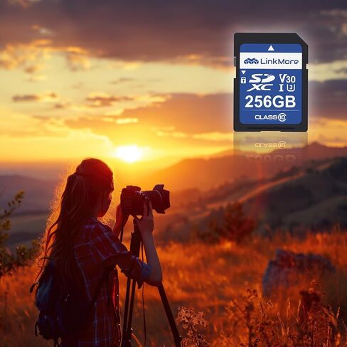 LinkMore SD Card 64GB Compatible with Camera, PC, UHS-I, U3, V30, Class 10, Read Speed Up to 100 MB/s, Write Speed Up to 50MB/s in Saudi Arabia
