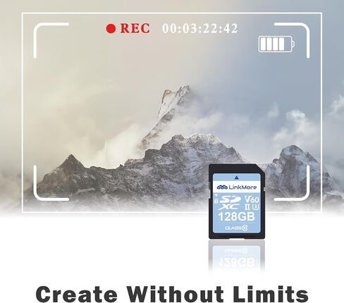 LinkMore SD Card 64GB Compatible with Camera, PC, UHS-I, U3, V30, Class 10, Read Speed Up to 100 MB/s, Write Speed Up to 50MB/s in Saudi Arabia