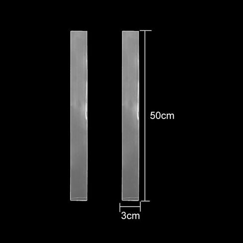50 Pieces Long Plastic Poly Bags Long Plastic Sleeves Flat Open Bags Sleeves Long Plastic Bags Long Narrow Plastic Sleeves for Long Narrow Items Storage, 1.2 x 20 Inches in Saudi Arabia