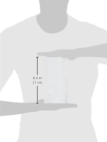 Aviditi 4" x 2" x 8" Gusseted Poly Bags, 1 Mil, Clear Open Top with Expandable Sides, for Packaging Parts, Food and Supplies, (Case of 1000) in Saudi Arabia
