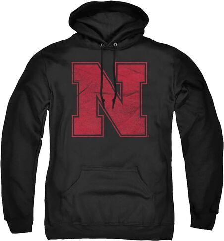 University of Nebraska Official Distressed Primary Unisex Adult Pull-Over Hoodie in Saudi Arabia