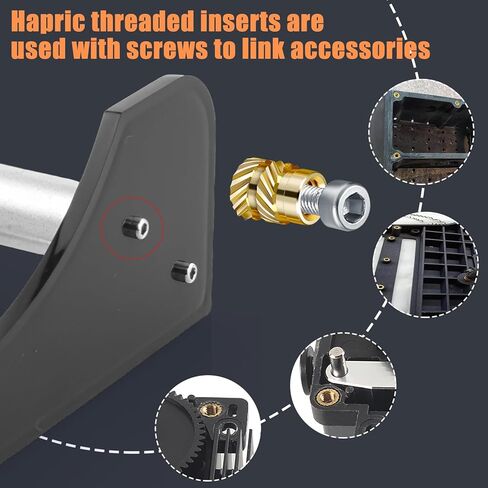 432 Pcs Threaded Inserts for Plastic Heat Set Insert M2 M2.5 M3 M4 M5 M6 Brass Metric Knurled Nuts Kit for 3D Printing Automotive Plastic Shell in Kuwait