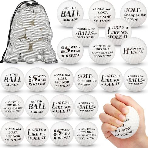 HyDren 24 Pcs Mini Golf Stress Ball Bulk 2.36 Inch Funny Golf Party Favors Foam Golf Balls Stress Relief Sports Ball for Adult Practice Office Stress Relief in Saudi Arabia