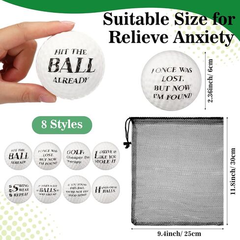 HyDren 24 Pcs Mini Golf Stress Ball Bulk 2.36 Inch Funny Golf Party Favors Foam Golf Balls Stress Relief Sports Ball for Adult Practice Office Stress Relief in Saudi Arabia