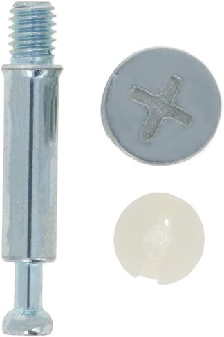 MroMax 3-in-1 Metal Furniture Connecting Kit 15mm OD Cam Fitting, 6x41mm Dowel Screws, 11mm OD Pre-Inserted Nut for Wardrobe Cabinet Drawer Dresser 5Sets in Saudi Arabia