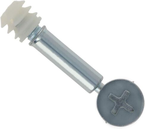 MroMax 3-in-1 Metal Furniture Connecting Kit 15mm OD Cam Fitting, 6x41mm Dowel Screws, 11mm OD Pre-Inserted Nut for Wardrobe Cabinet Drawer Dresser 5Sets in Saudi Arabia