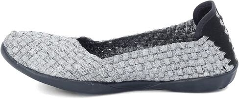 Bernie Mev Women's Braided Catwalk Flat, Pewter, 39 M EU / 8.5-9 B(M) US in Saudi Arabia
