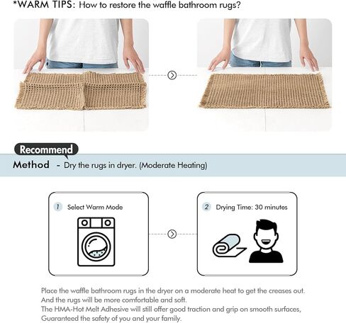 مجموعة MIULEE الخريفية البرتقالية مكونة من 2 سجاد حمام وافل، سجاد حمام فائق الامتصاص وغير قابل للانزلاق، سجادات حمام قابلة للغسل في الغسالة مع شرابات، سجادات دش مدعومة بالمطاط فائقة النعومة لأرضية الحمام، حوض استحمام، 17 × 24 بوصة in Kuwait