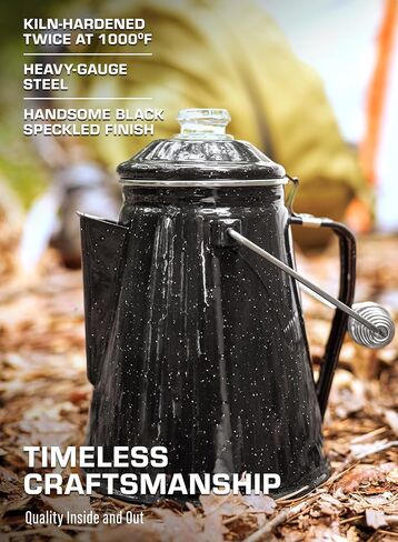 COLETTI Classic Percolator Coffee Pot — Camping Coffee Makers, Coffee Percolator – The Original Camping Coffee Pot, Now Modernized – For Campsite Brewmasters Everywhere [Pink Enamel, 12 Cup] in Kuwait