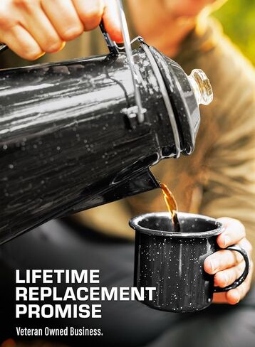 COLETTI Classic Percolator Coffee Pot — Camping Coffee Makers, Coffee Percolator – The Original Camping Coffee Pot, Now Modernized – For Campsite Brewmasters Everywhere [Pink Enamel, 12 Cup] in Kuwait