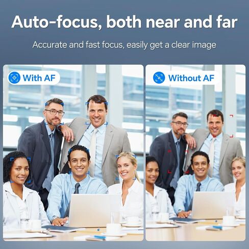 NewlineWork 4K AI Webcam for PC, USB Webcam with Microphone, Presenter Tracking, Gesture Control, Streaming Webcam with Zoom Privacy Cover Adjustable FOV Camera Web Cam for Laptop/Zoom/Skype/Teams in Kuwait