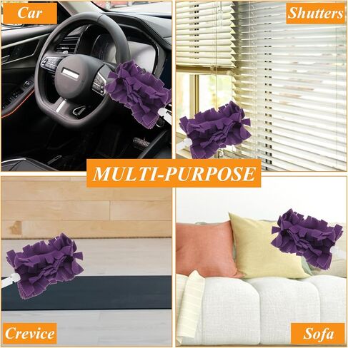 6 Pack 360° Fleece Duster Refills, Reusable Duster Refills Washable Dusters, Heavy Duty Dusters Refills for Cleaning Ceiling Fan Hardwoods Window Kitchen Floor（3 Colors） in Saudi Arabia