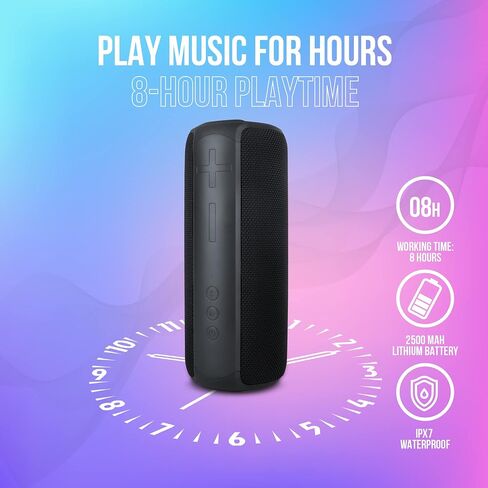 PALL Power Plus, Waterproof Speaker 30W, Excellent for Outdoors | True Wireless Speaker, Compatible with Android and iOs | 8 Hour Playtime | Bluetooth 5.0, Portable - Red in Saudi Arabia
