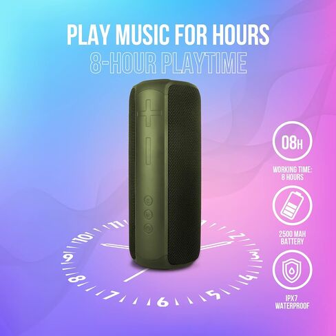 PALL Power Plus, Waterproof Speaker 30W, Excellent for Outdoors | True Wireless Speaker, Compatible with Android and iOs | 8 Hour Playtime | Bluetooth 5.0, Portable - Red in Saudi Arabia