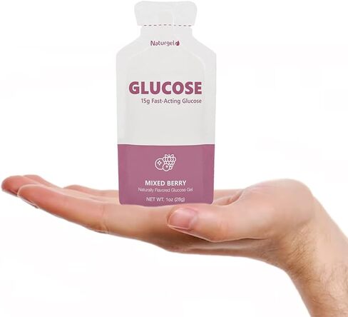 Glucose Liquid Gel, 15 Packets, Variety - 15g Fast-Acting Glucose to Raise Low Blood Sugar in Saudi Arabia
