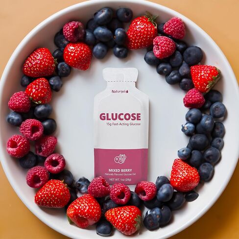 Glucose Liquid Gel, 15 Packets, Variety - 15g Fast-Acting Glucose to Raise Low Blood Sugar in Saudi Arabia