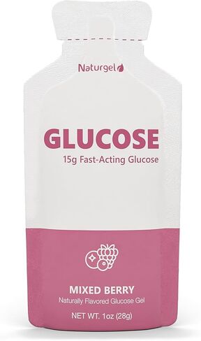 Glucose Liquid Gel, 15 Packets, Variety - 15g Fast-Acting Glucose to Raise Low Blood Sugar in Saudi Arabia