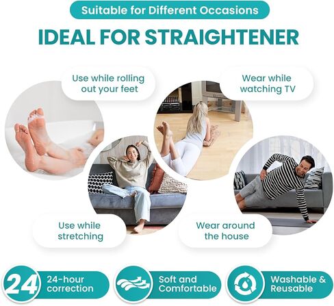 فواصل أصابع القدم وفواصل أصابع القدم - عبوة من 8 مصحح للورم لتصحيح محاذاة أصابع القدم - فواصل أصابع القدم للنساء والرجال - فواصل أصابع القدم للهدايا مع الجل (أبيض) - للنساء بعمر 11+، والرجال بعمر 10+ - L in Kuwait