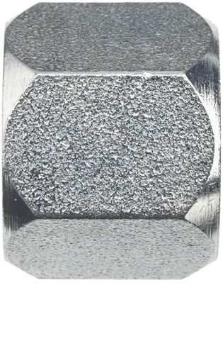 Brennan Industries 0304-C-10-SS صامولة غطاء JIC من الفولاذ المقاوم للصدأ، 5/8 بوصة أنبوب OD، 7/8 بوصة -14 خيط، طول 0.844 بوصة، 1.000 بوصة سداسي in Saudi Arabia