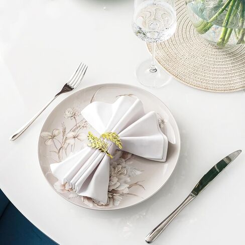 Chris.W 12 قطعة من حلقات مناديل القمح الذهبية، حامل مناديل أوراق معدنية، حلقة منشفة لمهرجان الحصاد لطاولة الطعام والذكرى السنوية وأعياد الميلاد وعيد الميلاد والخريف والهالوين وعيد الشكر وإعداد طاولة الحفلات in Kuwait