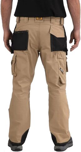 Caterpillar Men's Trademark Work Pants Built from Tough Canvas Fabric with Cargo Space, Classic Fit, Army Moss, 36W x 34L in Saudi Arabia