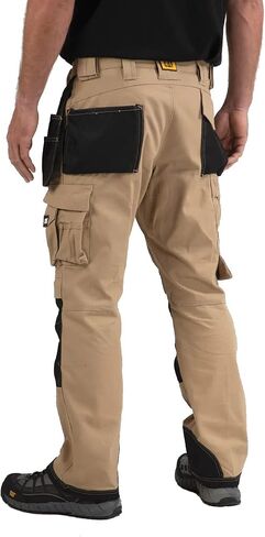 Caterpillar Men's Trademark Work Pants Built from Tough Canvas Fabric with Cargo Space, Classic Fit, Army Moss, 36W x 34L in Saudi Arabia