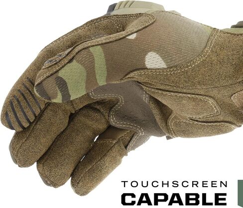 Mechanix Wear: M-Pact Tactical Gloves with Secure Fit, Touchscreen Capable Safety Gloves for Men, Work Gloves with Impact Protection and Vibration Absorption (Camouflage - MultiCam, Large) in Kuwait