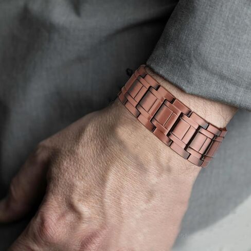 MagEnergy Copper Bracelet for Men Lymphatic Drainage Pain Relief 3X Magnetic Bracelets Adjustable Jewelry Present with Sizing Tool in Saudi Arabia