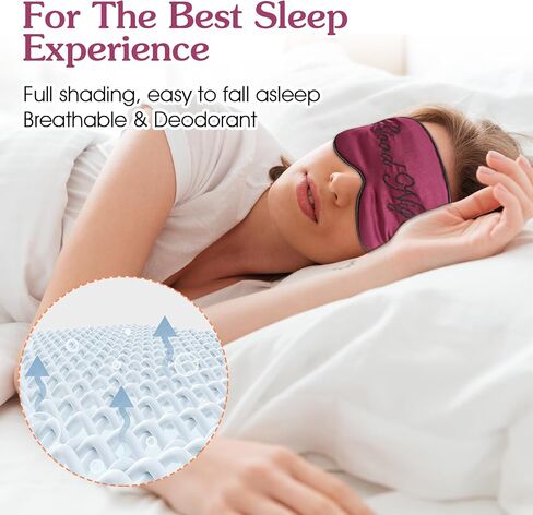2 Pack Sleep Mask Silk Eye Mask Natural Pure Silk Soft Satin Blindfold with Adjustable Strap Night Eye Sleep Shade Cover for Women Men Travel Sleeping Nap Meditation Blackout (Beige Purple) in Saudi Arabia