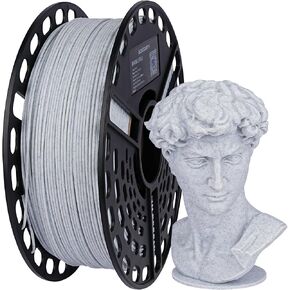 Marble PLA 3D Printer Filament, Stone-Like Texture, Dimensional Accuracy +/- 0.02 mm,1 kg Spool, 1.75 mm
