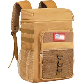 Tactical Backpack Cooler, 25L Cooler Backpack Insulated Leak-Proof, Heavy Duty Large Lunch Backpack