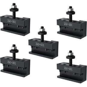 5 PCS 250-001 OXA #1 Quick Change Tool Post Turning & Facing Holder Turinng Tool Holder Steel Material 250-001 Fit for 250-000 Tool Post