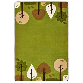 Carpets for Kids 33756 KIDSoft Tranquil Trees Rug 6ft x 9ft Rectangle Green