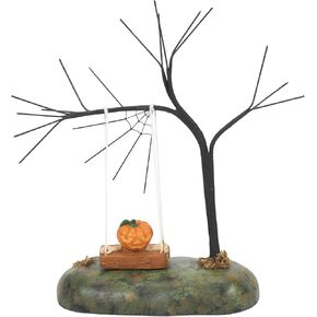 Department 56 Village Halloween Accessories Swinging Scary Gourd Animated Figurine, 8 Inch, Multicolor