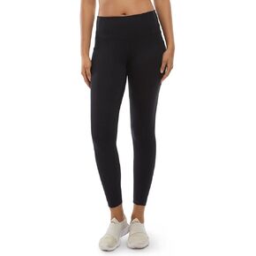 Danskin Women's Performance Legging with Side Pockets (Black Salt, X-Large)