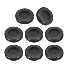 uxcell 24Pcs Rubber Grommets 6/8" (20mm) Drill Hole, 2/4" (15mm) ID Double Sided Hole Plugs Ring Gasket for Firewall Cable Wire Protecting, Black