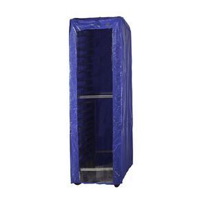 SRC-58FC-3Z (157041) Rack Cover, Freezer, Heavy Duty, Reinforced Blue Vinyl, Clear Front Panel