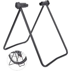 Bicycle Display Stand Bicycle Triple Wheel Hub Foldable Utility Stand Adjustable Repair Parking Holder Steel Frame for Bicycle Storage