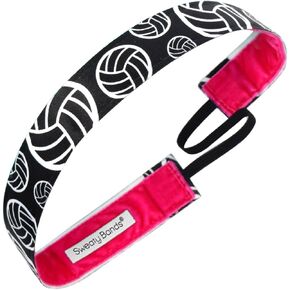 عصابة رأس للفتيات من Sweaty Bands - عصابة شعر رياضية مبطنة بالمخمل غير قابلة للانزلاق - كرة طائرة لقد تم خدمتك in Kuwait