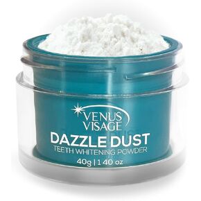 Venus Visage Dazzle Dust Teeth Whitening Powder, Enamel-Friendly Tooth Powder, Tooth Powder for Whitening and Stain Removal, Tooth Powder Toothpaste, Powdered Toothpaste for a Dazzling Smile (40 g)