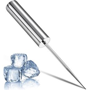 Stainless Steel Ice Pick Ice Crusher Ice Chisel Removal Pick Crushed Ice Tool for Kitchen Bars Bartender Picnics Camping and Restaurant(14 Inch)